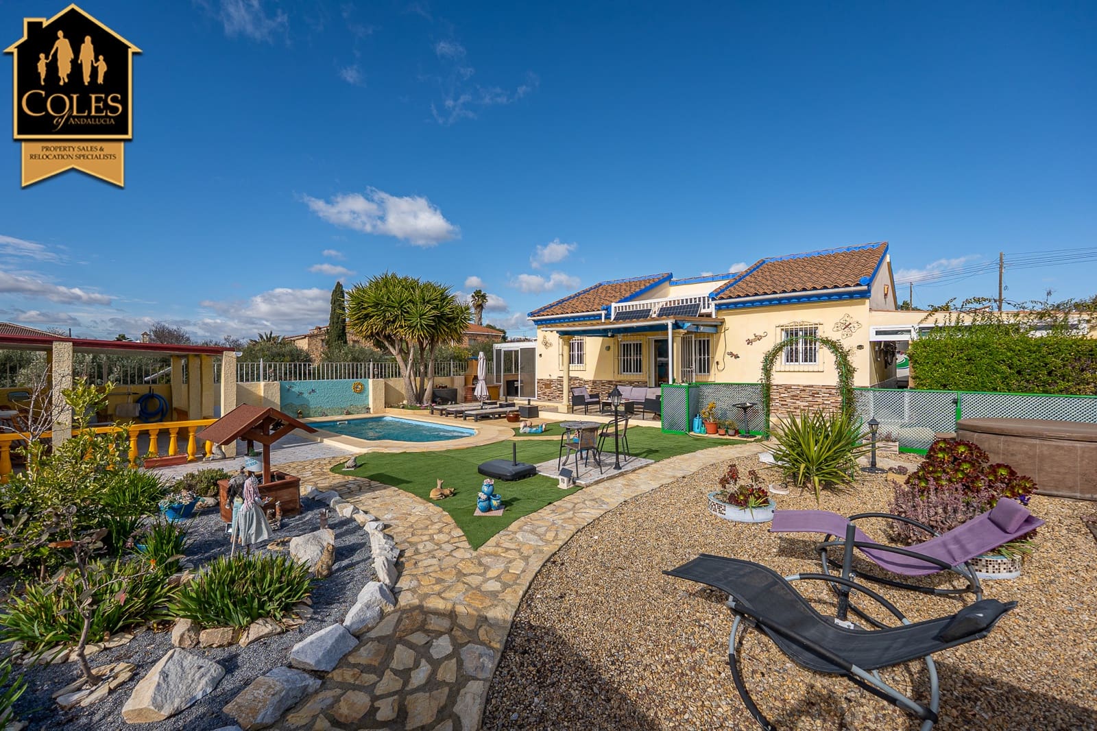 3 sypialnia Willa na sprzedaż w Arboleas z basenem garażem - 259 995 € (Ref: 9566395)