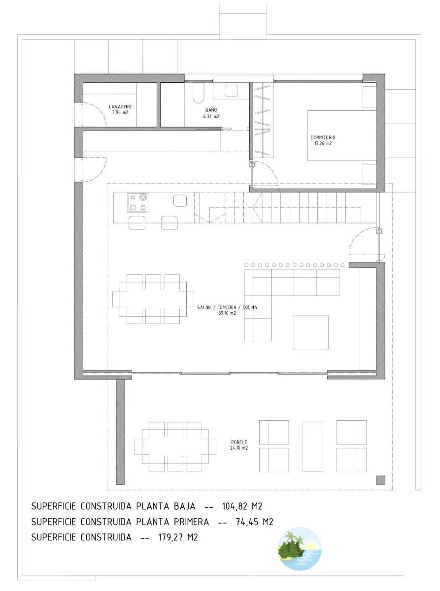 4 bedroom Villa for sale in Pinar de Campoverde with pool garage - € 649,000 (Ref: 8853183)