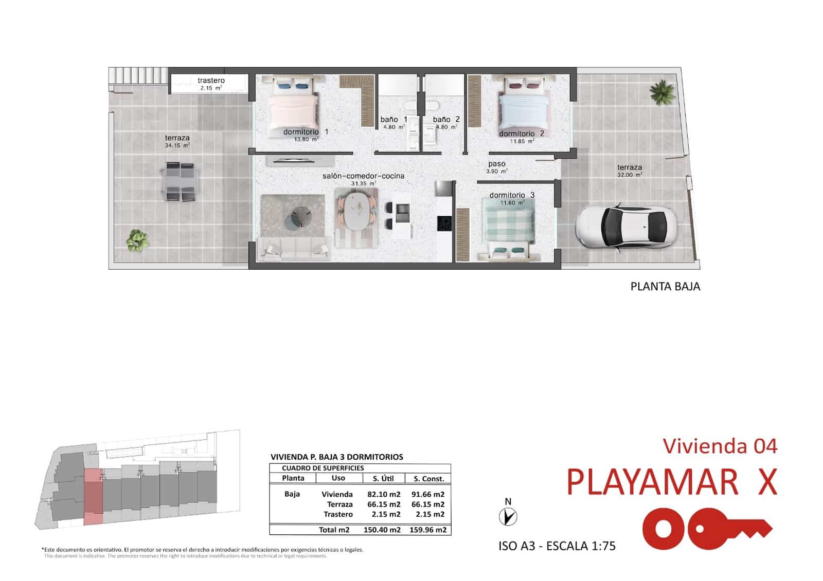3 bedroom Apartment for sale in Pilar de la Horadada with pool garage - € 259,900 (Ref: 8853195)