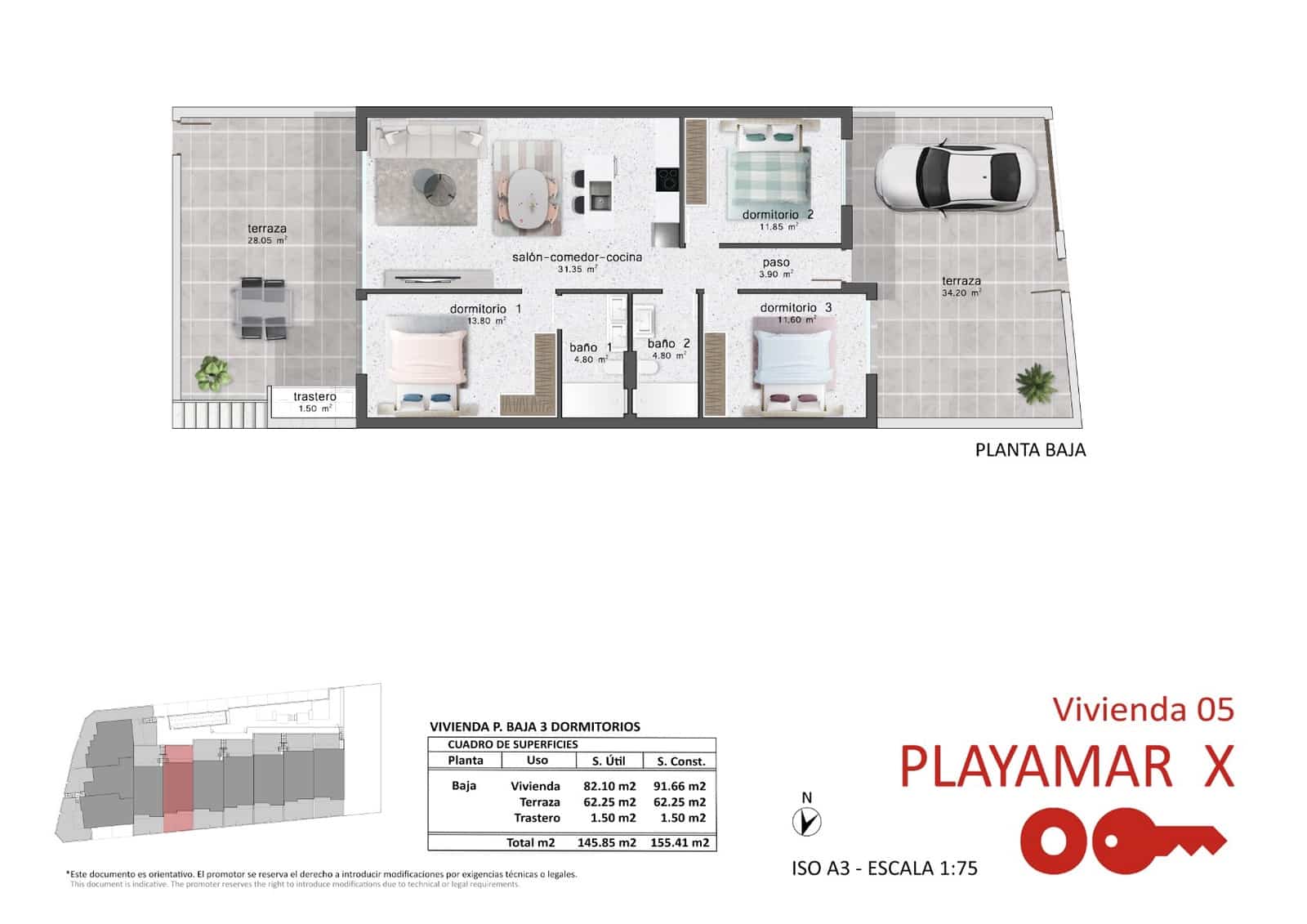 3 bedroom Apartment for sale in Pilar de la Horadada with pool garage - € 259,900 (Ref: 8853195)