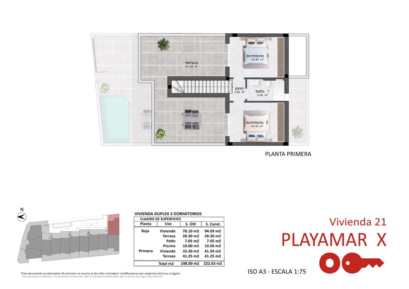 3 bedroom Apartment for sale in Pilar de la Horadada with pool garage - € 259,900 (Ref: 8853195)