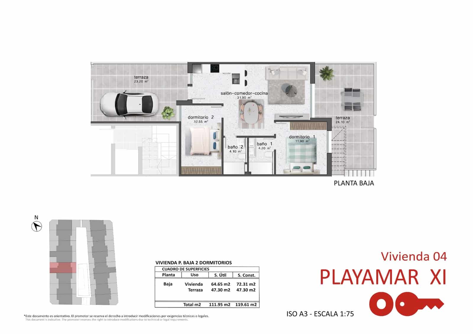 2 bedroom Apartment for sale in Pilar de la Horadada with pool - € 235,900 (Ref: 8853196)