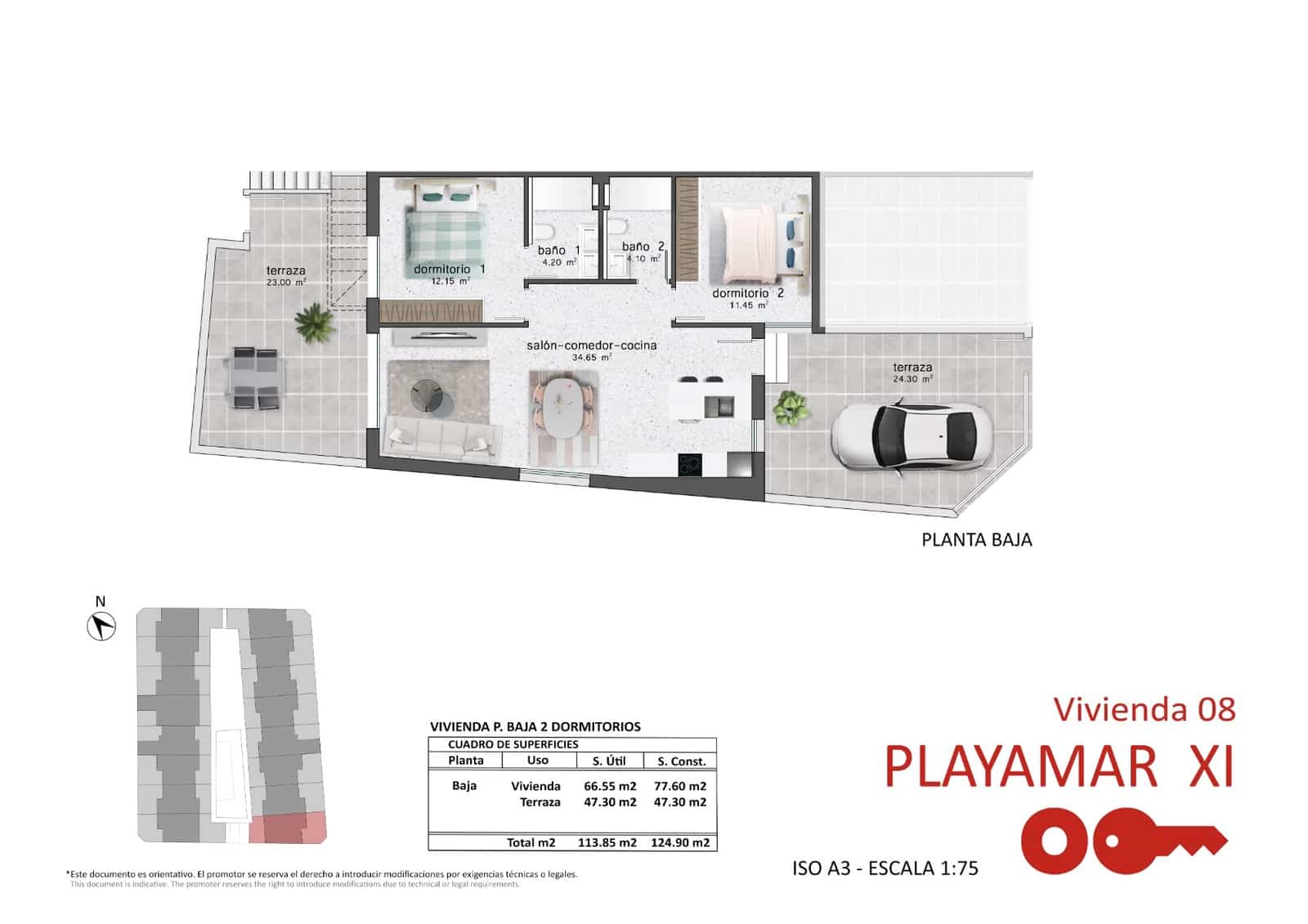 2 bedroom Apartment for sale in Pilar de la Horadada with pool - € 235,900 (Ref: 8853196)