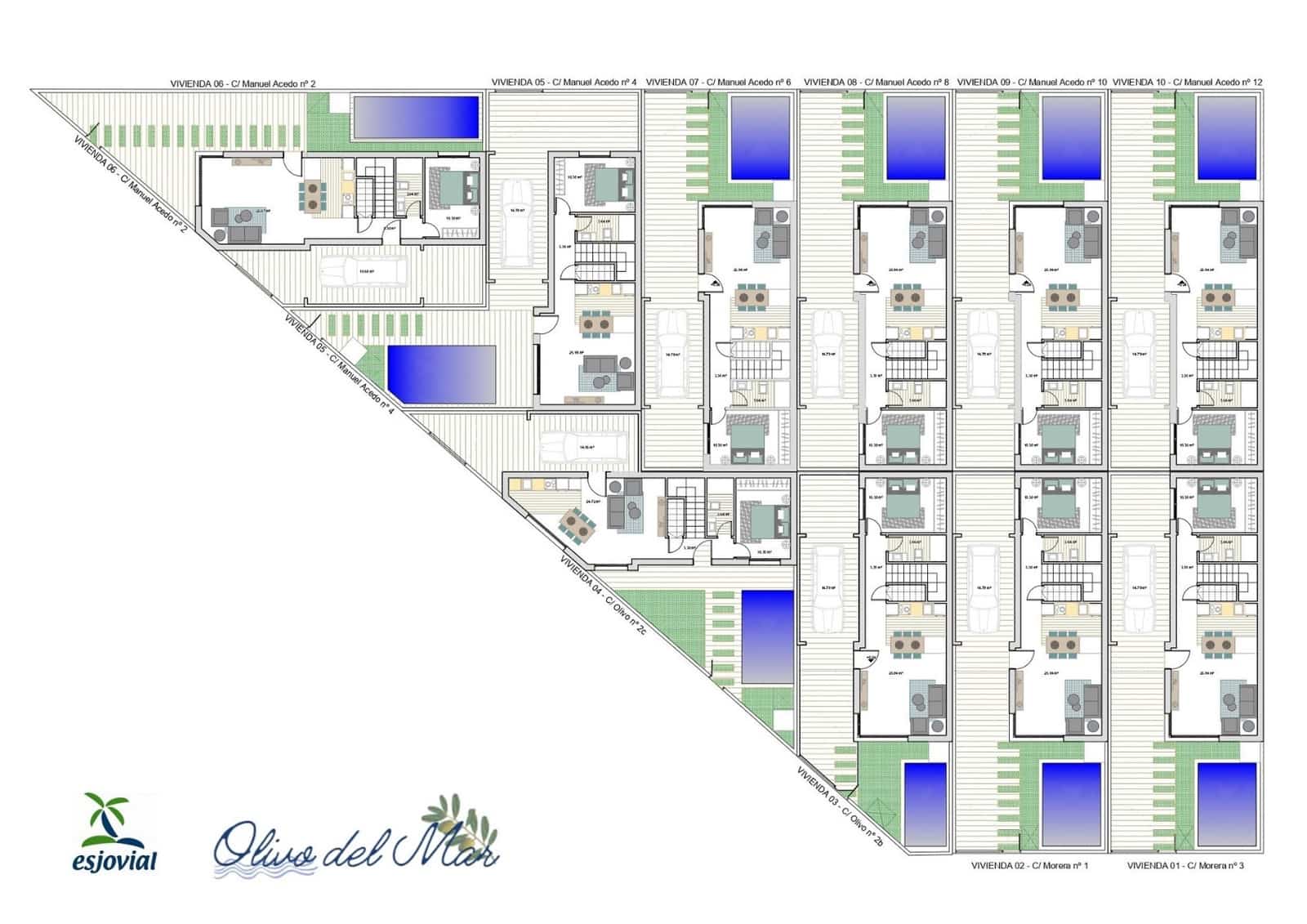 3 sovrum Villa till salu i Los Alcazares med pool - 419 900 € (Ref: 9676352)