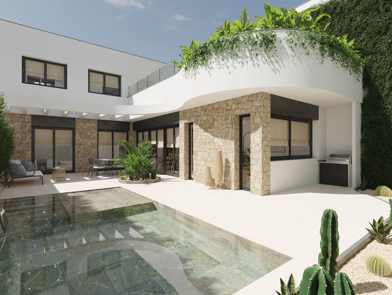 3 bedroom Semi-detached Villa for sale in Rojales with pool garage - € 399,000 (Ref: 9676364)