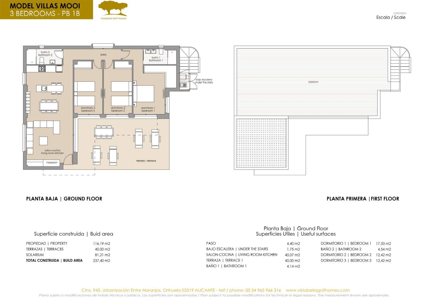 3 sypialnia Willa na sprzedaż w Vistabella z basenem garażem - 469 900 € (Ref: 9676368)