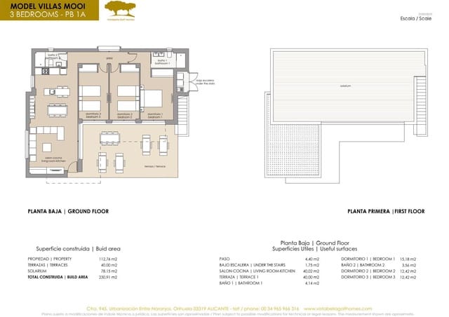 3 sypialnia Willa na sprzedaż w Vistabella, Orihuela z basenem garażem - 469 900 € (Ref: 9676368)
