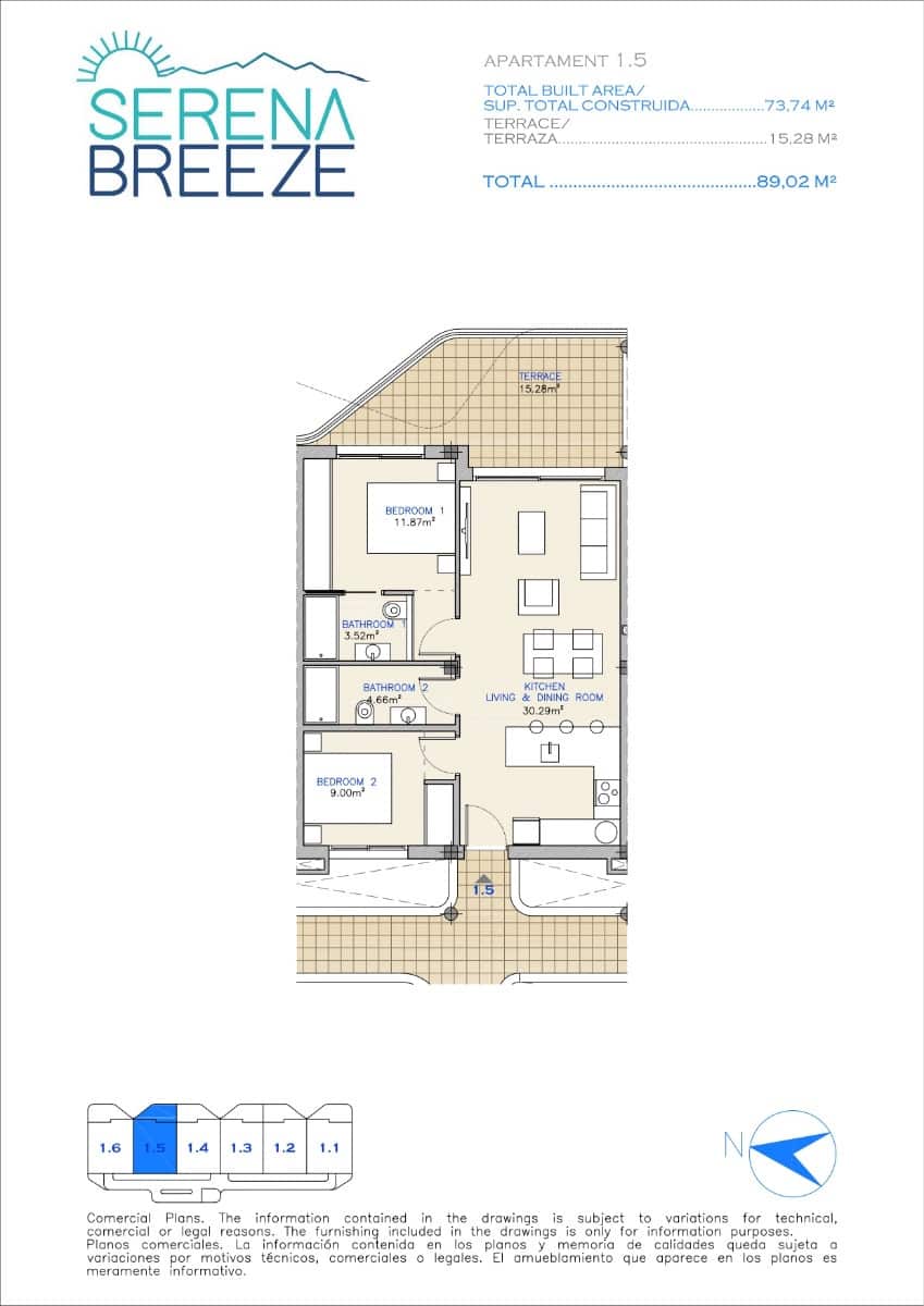 2 soveværelse Lejlighed til salg i Los Alcazares med swimmingpool garage - € 265.000 (Ref: 9676376)