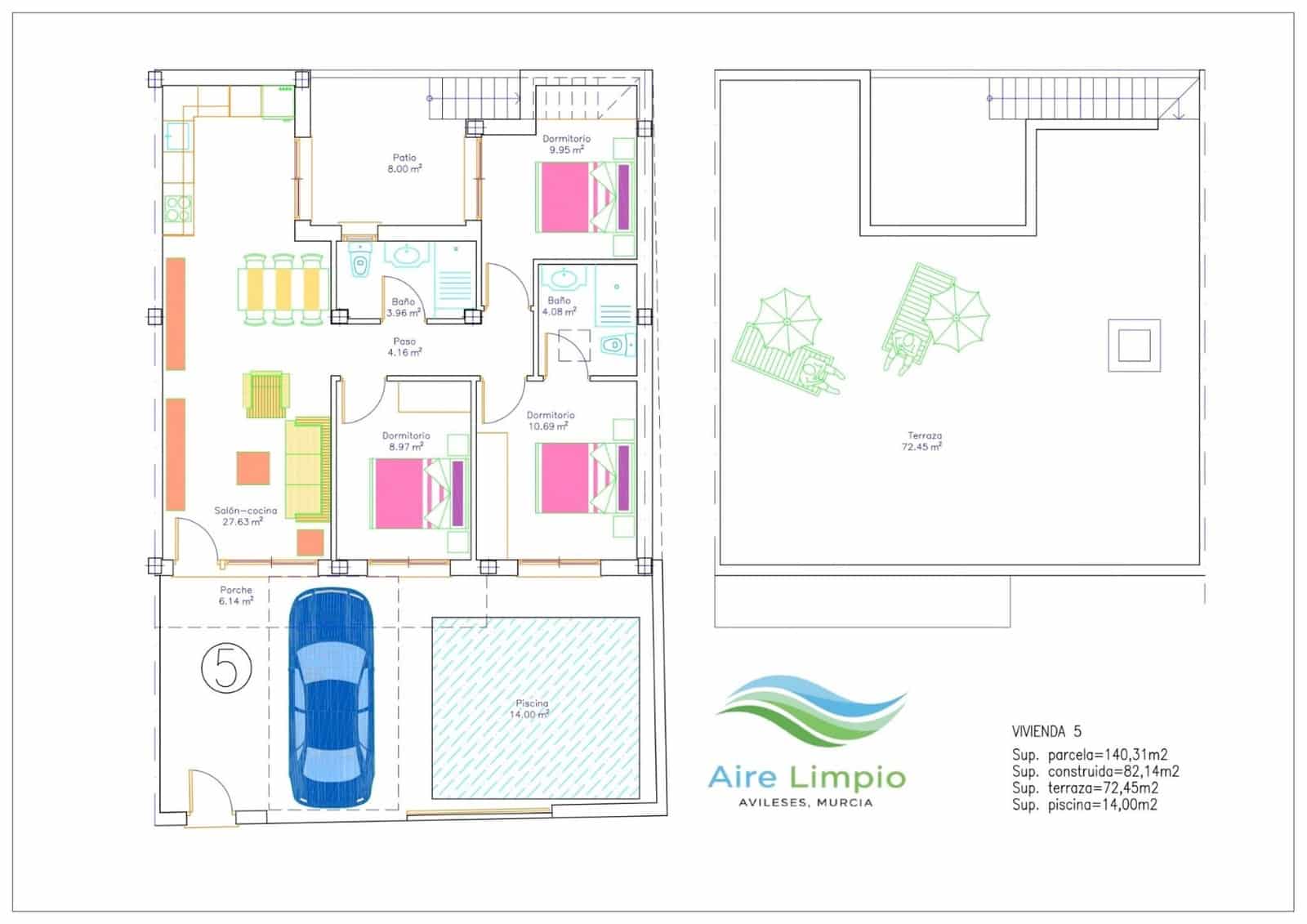 3 bedroom Semi-detached Villa for sale in Avileses with pool garage - € 289,900 (Ref: 9937166)