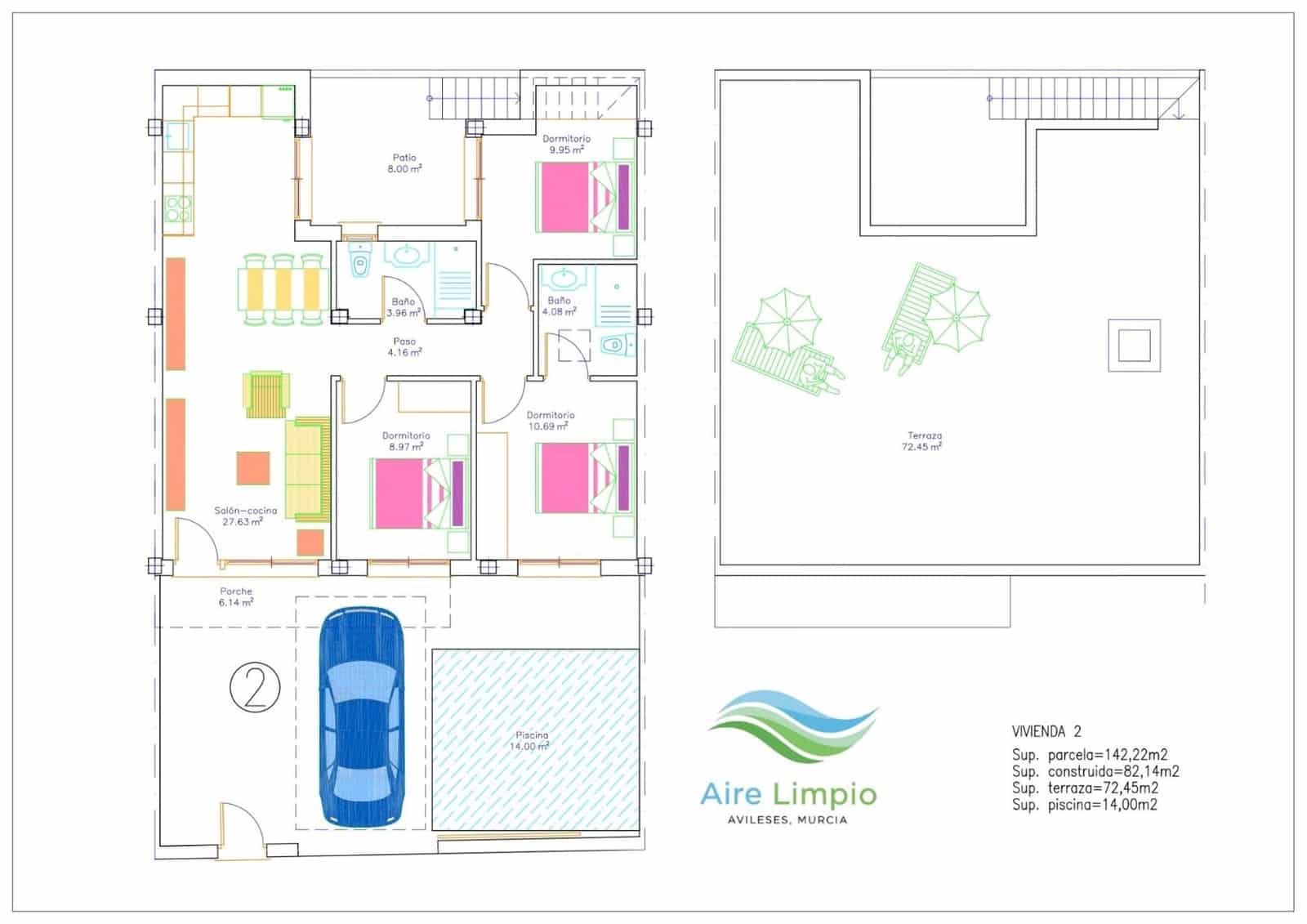 3 bedroom Semi-detached Villa for sale in Avileses with pool garage - € 289,900 (Ref: 9937166)
