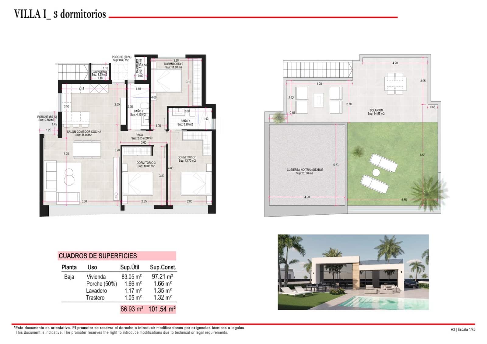 3 bedroom Villa for sale in Condado de Alhama with pool garage - € 345,000 (Ref: 9937173)