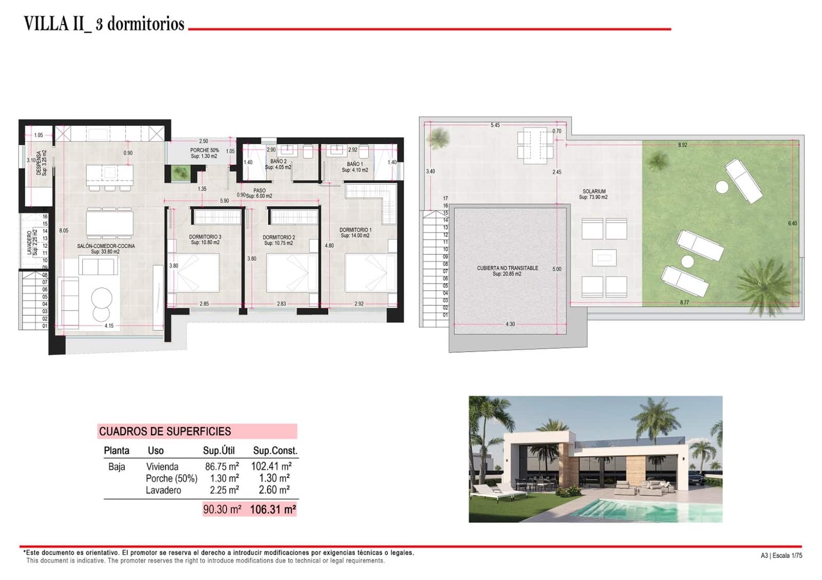 3 bedroom Villa for sale in Condado de Alhama with pool garage - € 345,000 (Ref: 9937173)