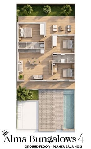3 soverom Bungalow til salgs i Torre de la Horadada, Pilar de la Horadada med svømmebasseng garasje - € 369 900 (Ref: 9937175)