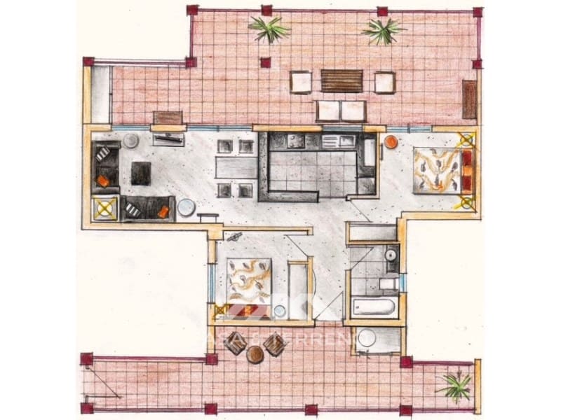 2 soveværelse Penthouse til salg i Algarrobo Costa med swimmingpool - € 349.000 (Ref: 8916182)