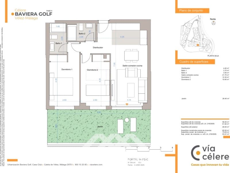 2 soverom Leilighet til salgs i Caleta de Velez med svømmebasseng - € 318 100 (Ref: 9218782)