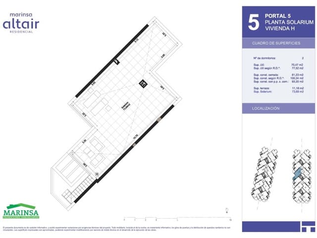 2 soverom Penthouse til salgs i Urbanización Santa Rosa, Torrox med svømmebasseng garasje - € 402 000 (Ref: 9244279)