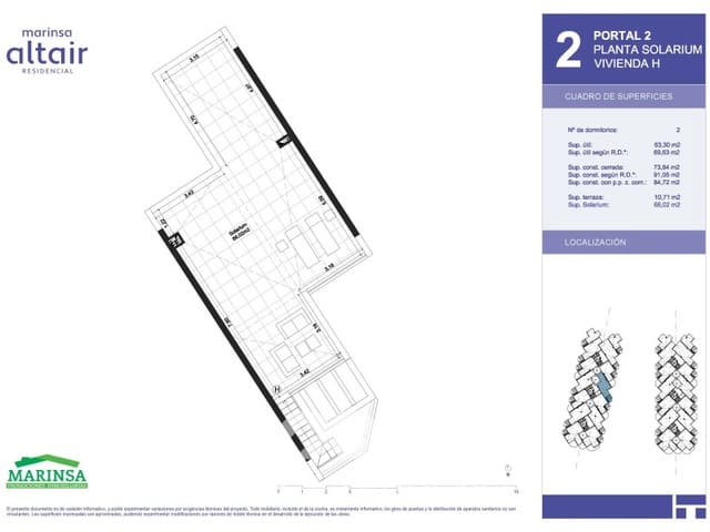 2 soverom Penthouse til salgs i Urbanización Santa Rosa, Torrox med svømmebasseng - € 357 000 (Ref: 9244280)