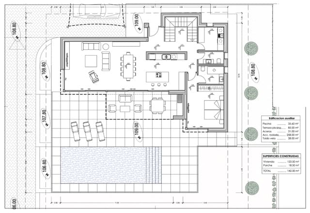 3 soverom Villa til salgs i Calpe / Calp med svømmebasseng garasje - € 1 135 000 (Ref: 10086807)
