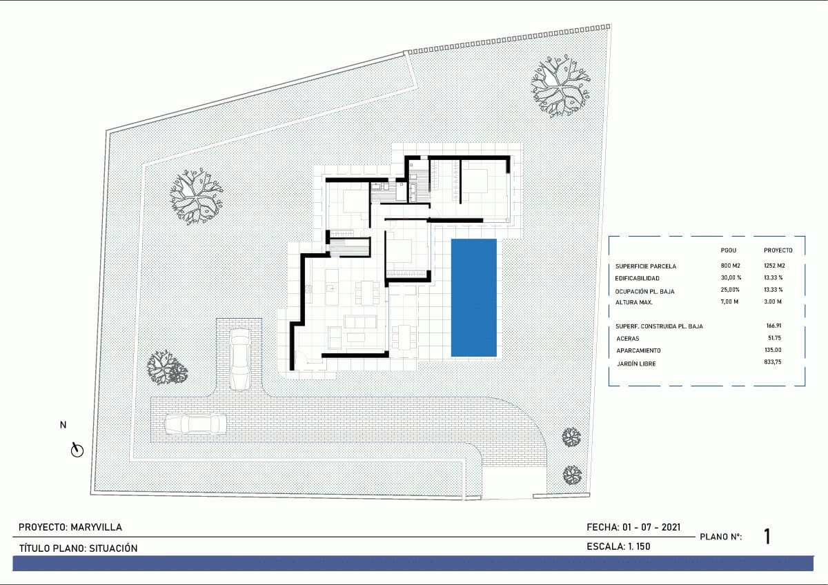 Chalet de 3 habitaciones en Calpe / Calp en venta con piscina - 1.249.000 € (Ref: 10086871)