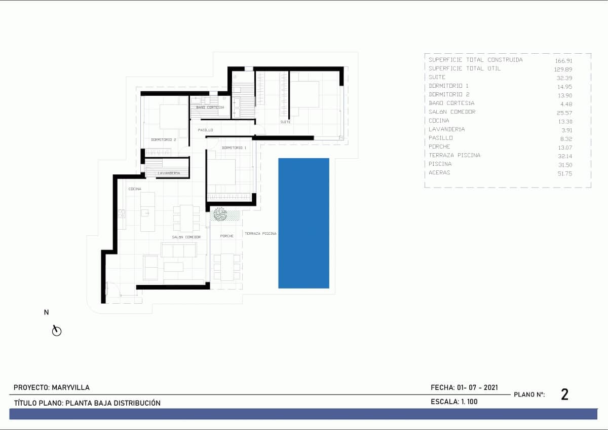Chalet de 3 habitaciones en Calpe / Calp en venta con piscina - 1.249.000 € (Ref: 10086871)