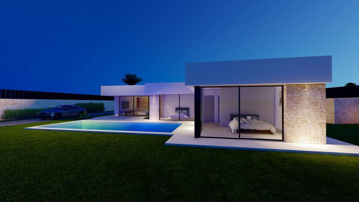 Chalet de 3 habitaciones en Calpe / Calp en venta con piscina - 1.249.000 € (Ref: 10086871)