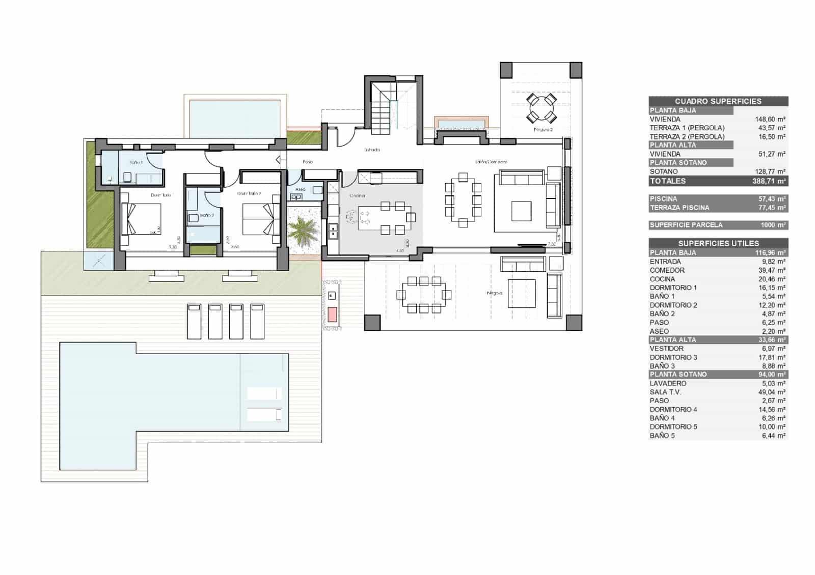 5 bedroom Villa for sale in Pinosol with pool garage - € 1,900,000 (Ref: 10102867)