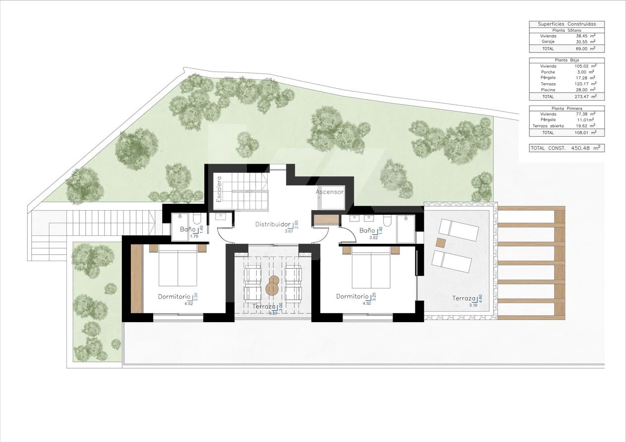 3 sovrum Villa till salu i Montemar med pool garage - 1 595 000 € (Ref: 8026445)