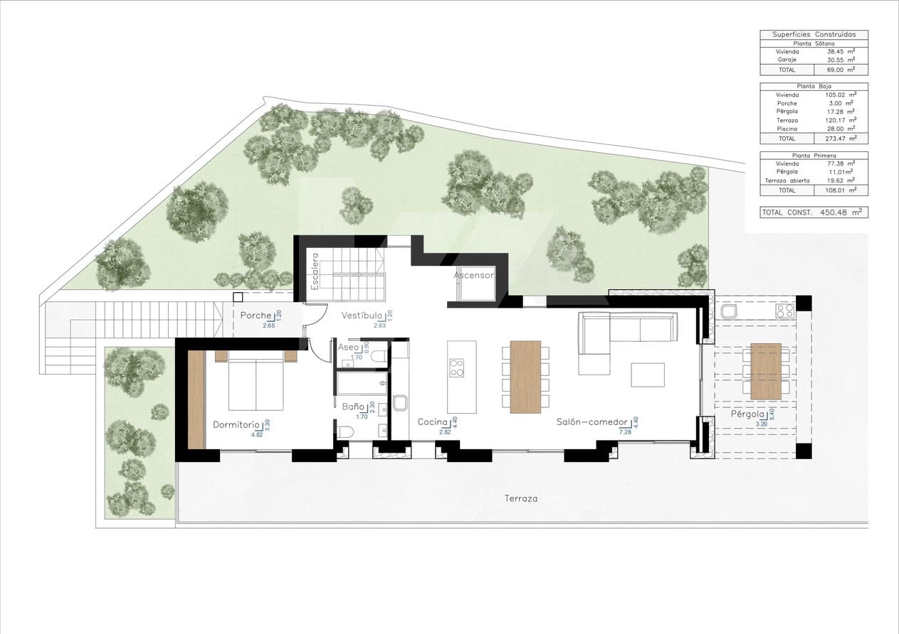 3 sovrum Villa till salu i Montemar med pool garage - 1 595 000 € (Ref: 8026445)