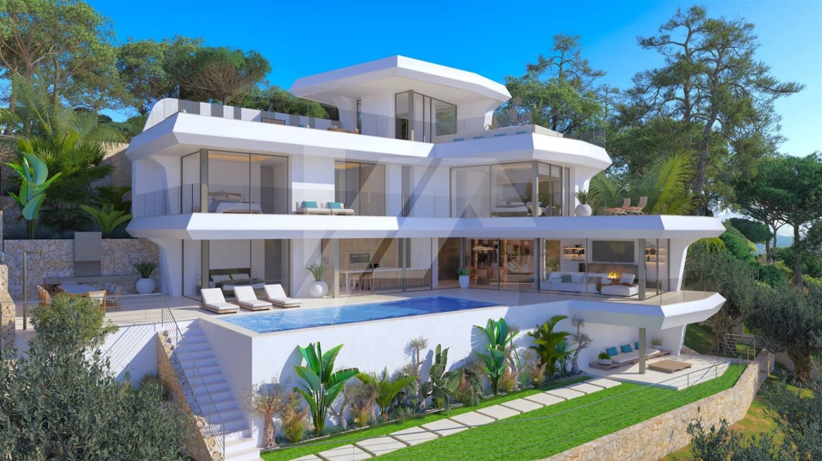 4 soverom Villa til salgs i Altea la Vella med svømmebasseng garasje - € 2 250 000 (Ref: 8708891)