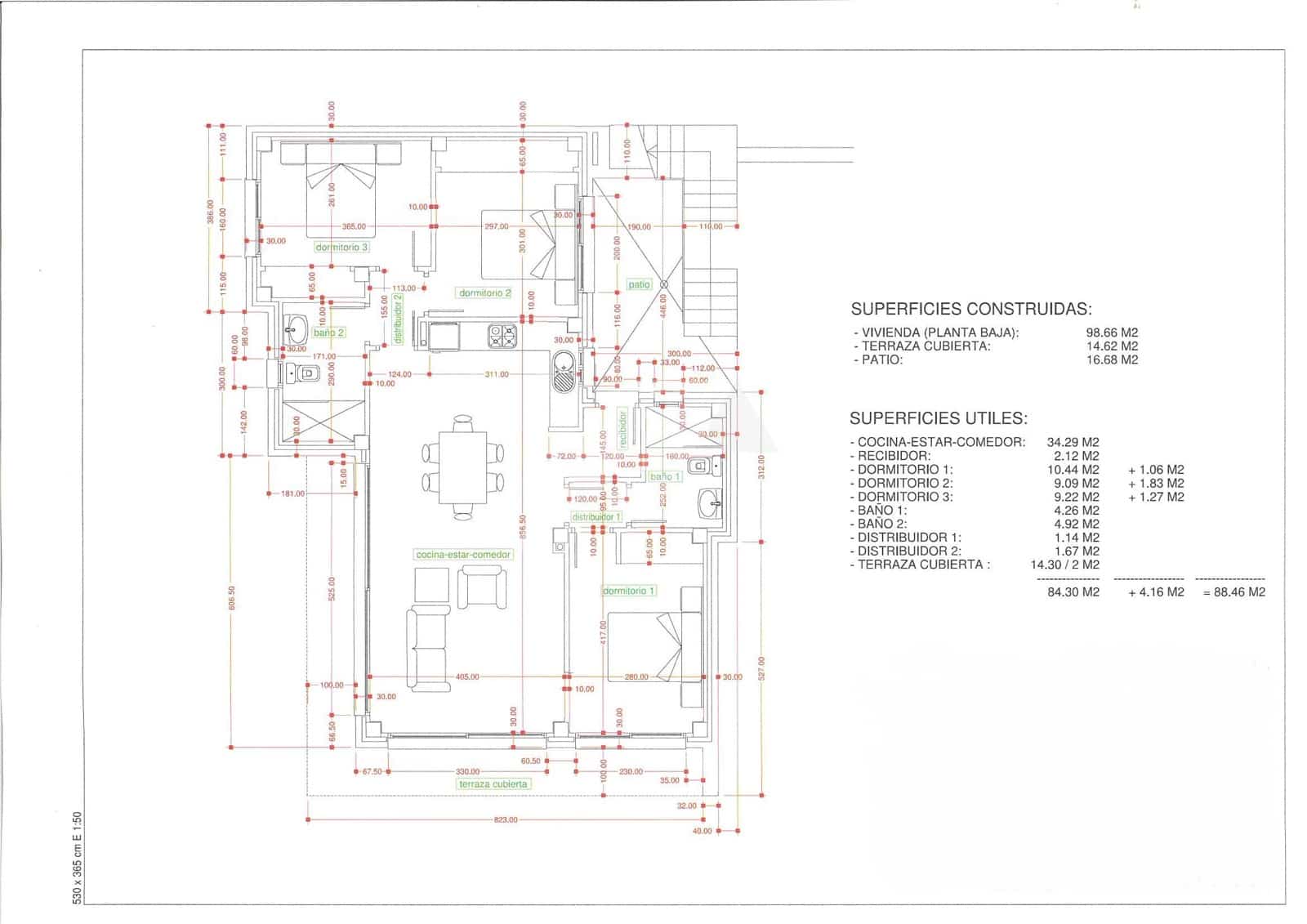 3 bedroom Villa for sale in Pedreguer with pool garage - € 529,000 (Ref: 9428805)