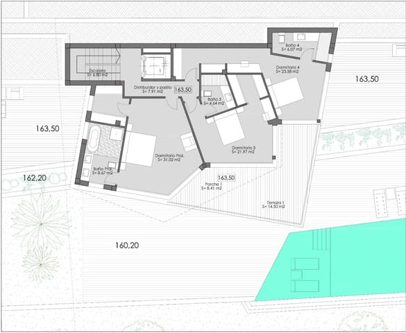 4 makuuhuone Huvila myytävänä paikassa Benissa mukana uima-altaan 
autotalli - 3 300 000 € (Ref: 9432591)