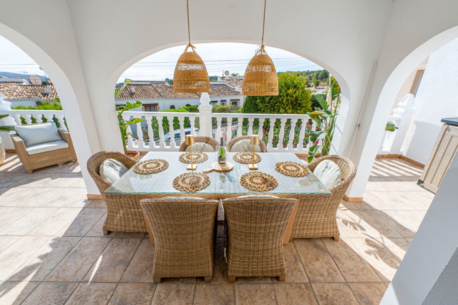 3 makuuhuone Bungalow myytävänä paikassa Moraira mukana uima-altaan 
autotalli - 549 000 € (Ref: 9656993)