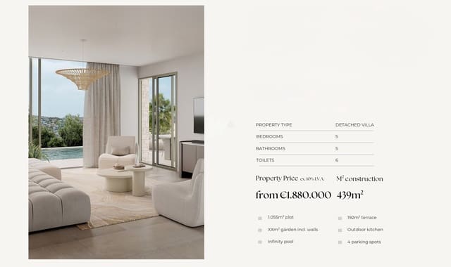 5 soveværelse Villa til salg i Pinar del Advocat - Cometa, Teulada-Moraira med swimmingpool garage - € 1.880.000 (Ref: 9879771)