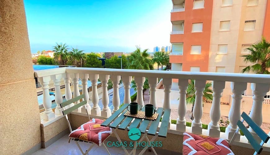 1 sovrum Lägenhet till salu i La Manga del Mar Menor med pool - 130 000 € (Ref: 10026147)