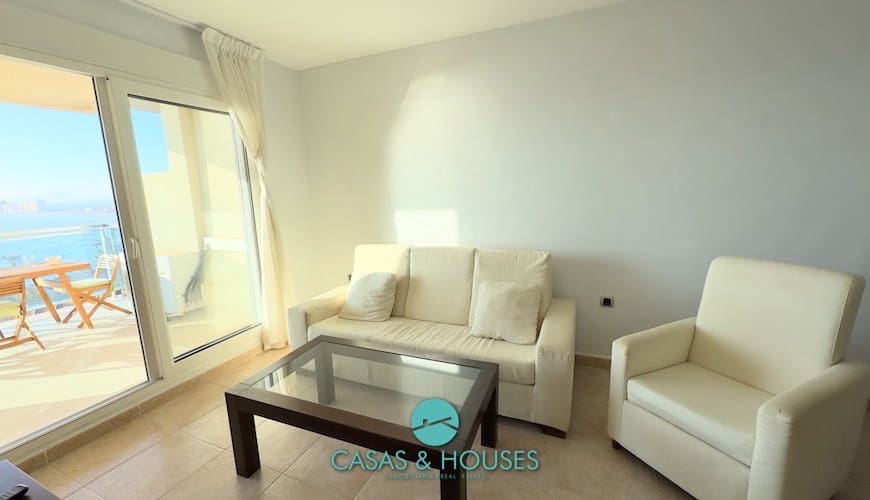 2 soveværelse Lejlighed til salg i La Manga del Mar Menor med swimmingpool garage - € 182.000 (Ref: 8754880)