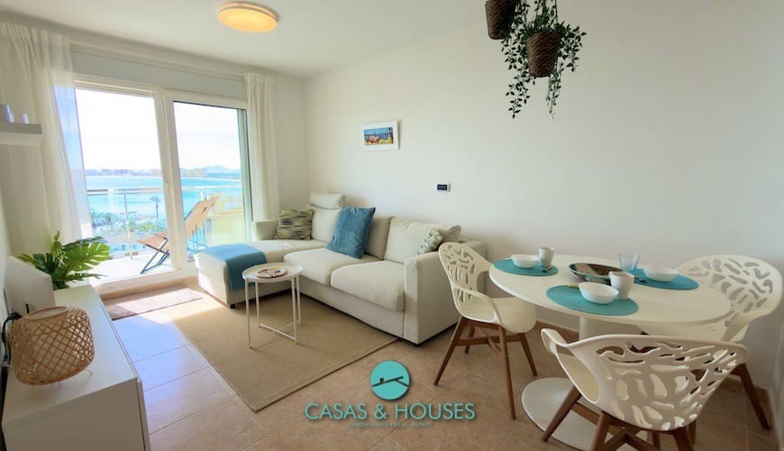 1 sypialnia Apartament na sprzedaż w La Manga del Mar Menor z basenem garażem - 155 000 € (Ref: 9338661)