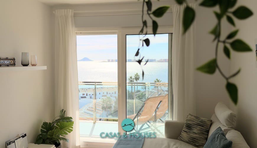 1 sypialnia Apartament na sprzedaż w La Manga del Mar Menor z basenem garażem - 155 000 € (Ref: 9338661)