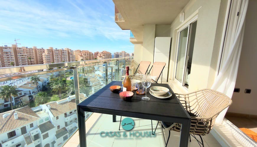 1 sypialnia Apartament na sprzedaż w La Manga del Mar Menor z basenem garażem - 155 000 € (Ref: 9338661)