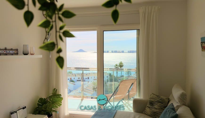 1 sypialnia Apartament na sprzedaż w La Manga del Mar Menor z basenem garażem - 155 000 € (Ref: 9338661)