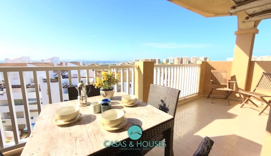 3 sypialnia Apartament na sprzedaż w La Manga del Mar Menor z basenem garażem - 275 000 € (Ref: 9735929)