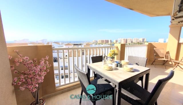 3 sypialnia Apartament na sprzedaż w La Manga del Mar Menor z basenem garażem - 275 000 € (Ref: 9735929)