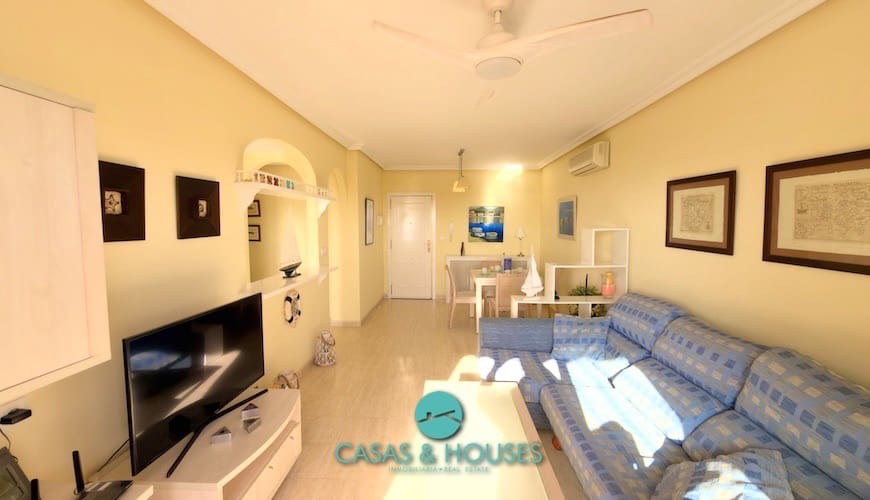 2 sovrum Lägenhet till salu i La Manga del Mar Menor med pool - 195 000 € (Ref: 9759501)