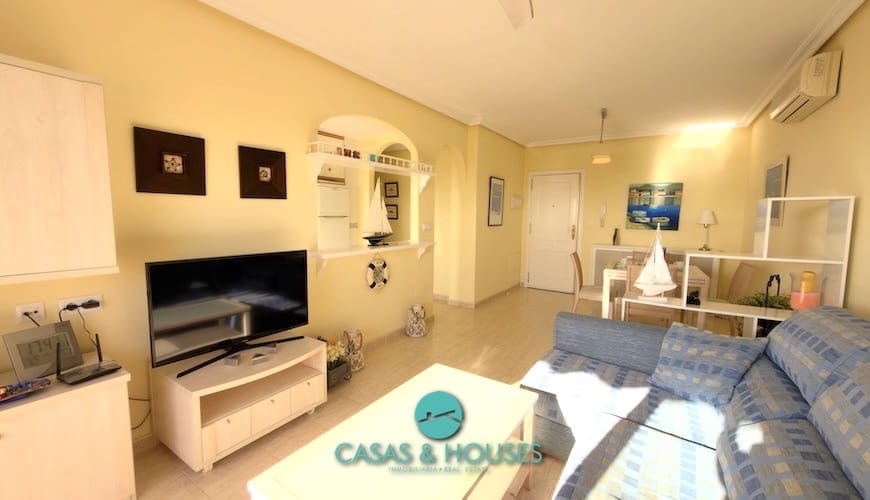 2 sovrum Lägenhet till salu i La Manga del Mar Menor med pool - 195 000 € (Ref: 9759501)