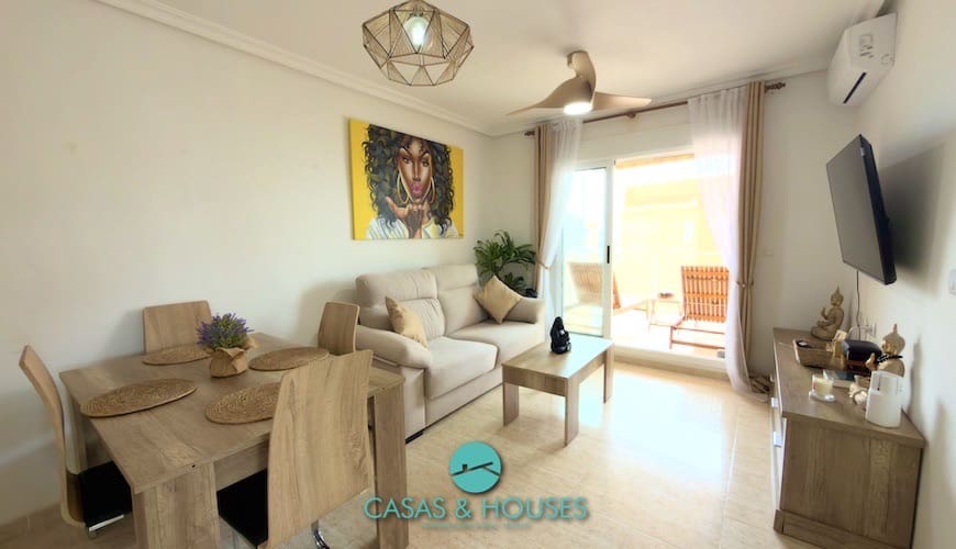 1 sypialnia Apartament na sprzedaż w La Manga del Mar Menor z basenem garażem - 140 000 € (Ref: 9808352)