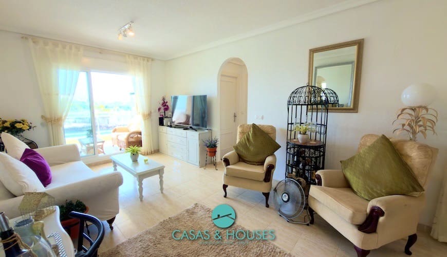 2 soveværelse Lejlighed til salg i La Manga del Mar Menor med swimmingpool - € 190.000 (Ref: 9981271)