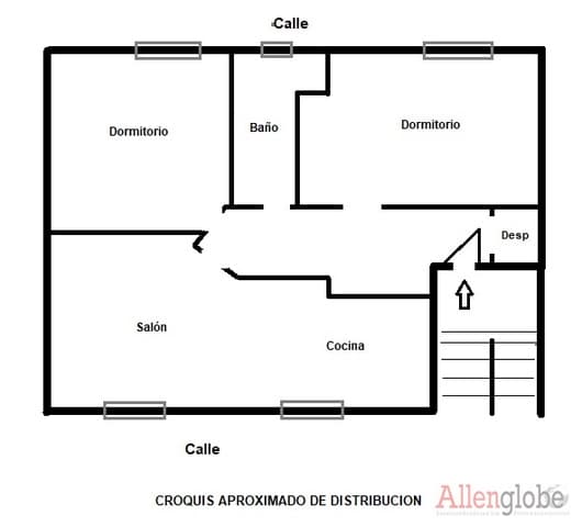 2 soveværelse Lejlighed til salg i Centro Urbano, Oviedo - € 118.000 (Ref: 9294068)