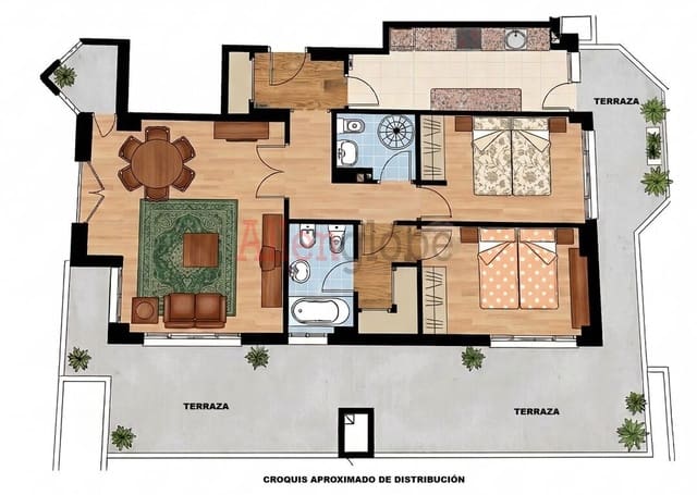 2 bedroom Flat for sale in Centro Urbano, Oviedo - € 365,000 (Ref: 9703278)
