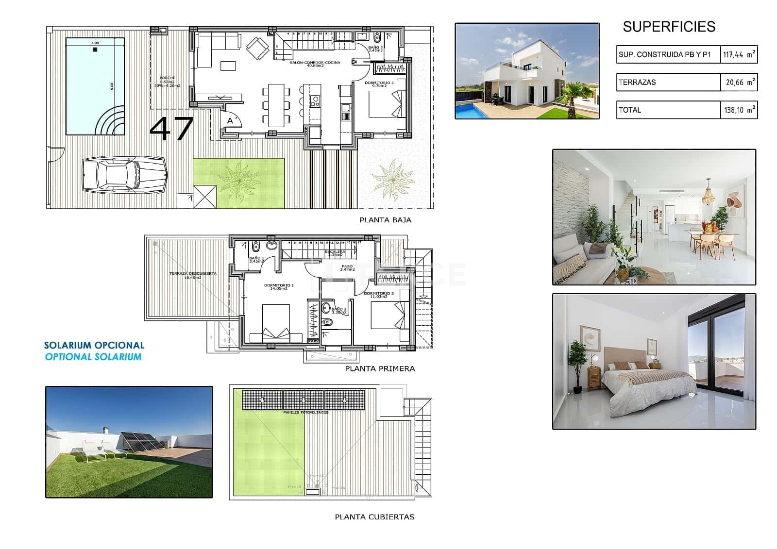 3 quarto Moradia para venda em Bigastro com piscina - 439 000 € (Ref: 10000236)