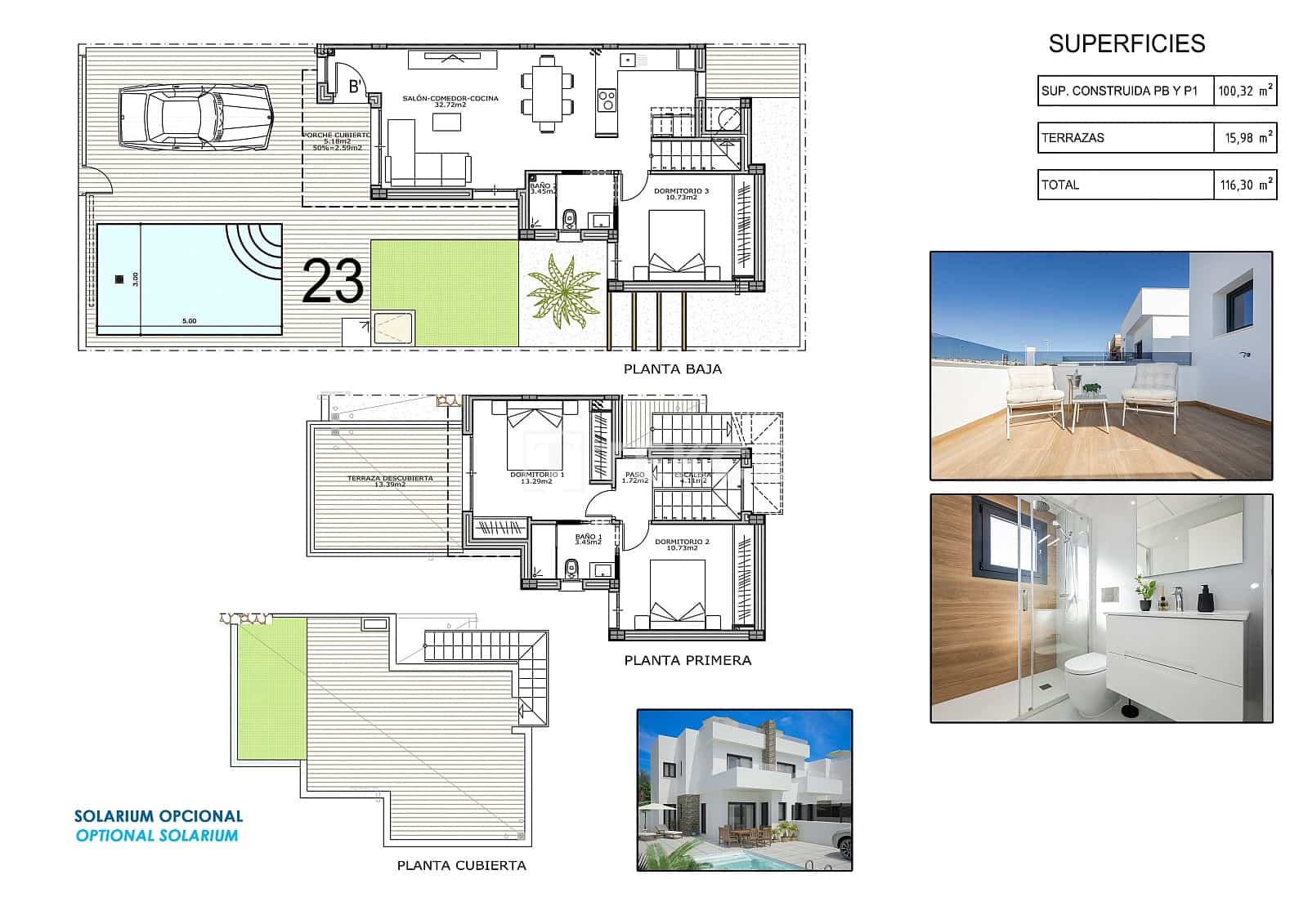 3 quarto Moradia para venda em Bigastro com piscina - 439 000 € (Ref: 10000236)
