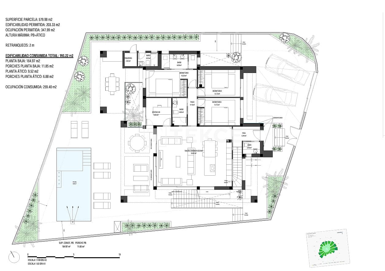 3 sypialnia Willa na sprzedaż w Torre-Pacheco z basenem - 1 780 000 € (Ref: 10040223)